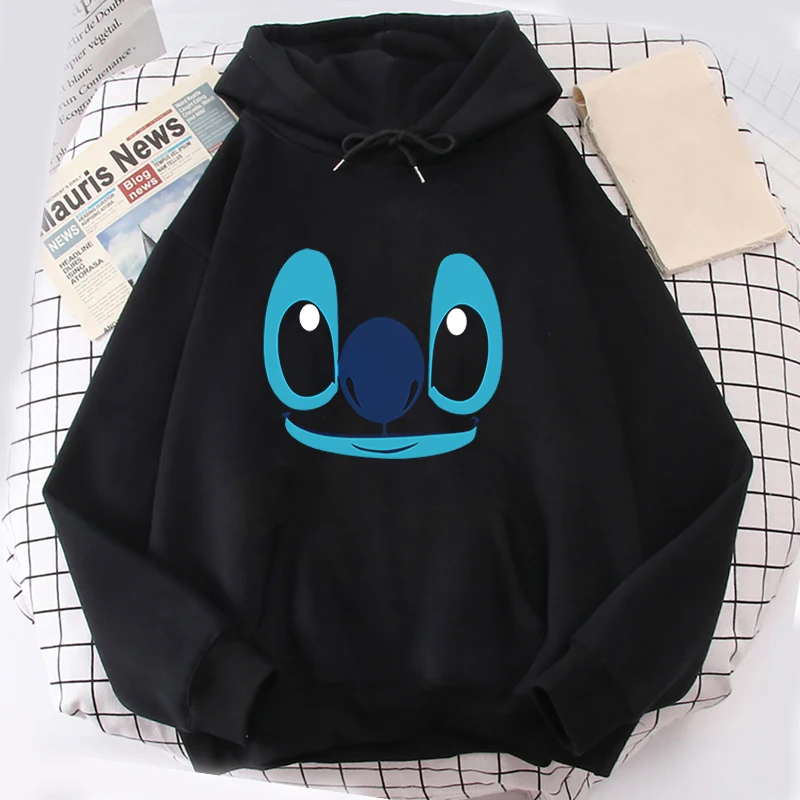 Spring And Fall Printed Sweatshirts Movie Stitch Men Women Fashion Hoodies Pullover Streetwear Hooded Sweatshirt Tops