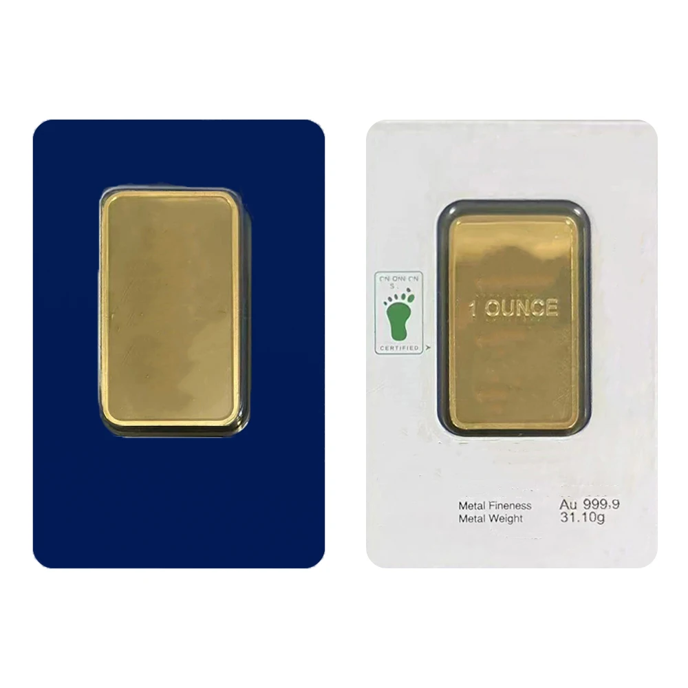 Premium 1oz/50g Switzerland Argor Gold Bar - Sealed 24K Gold Plated Ingot with Unique Serial Number