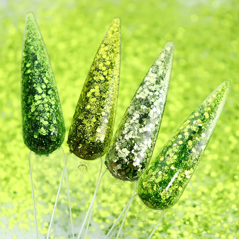 Lot De 3 Tubes Paillettes Vintage - Rose, Vert, Argent - Années 80/90