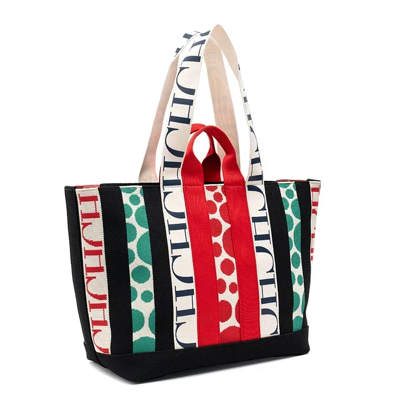 CH حقيبة كتف بسعة كبيرةللسيدات حقيبة يد للتسوق تصم...