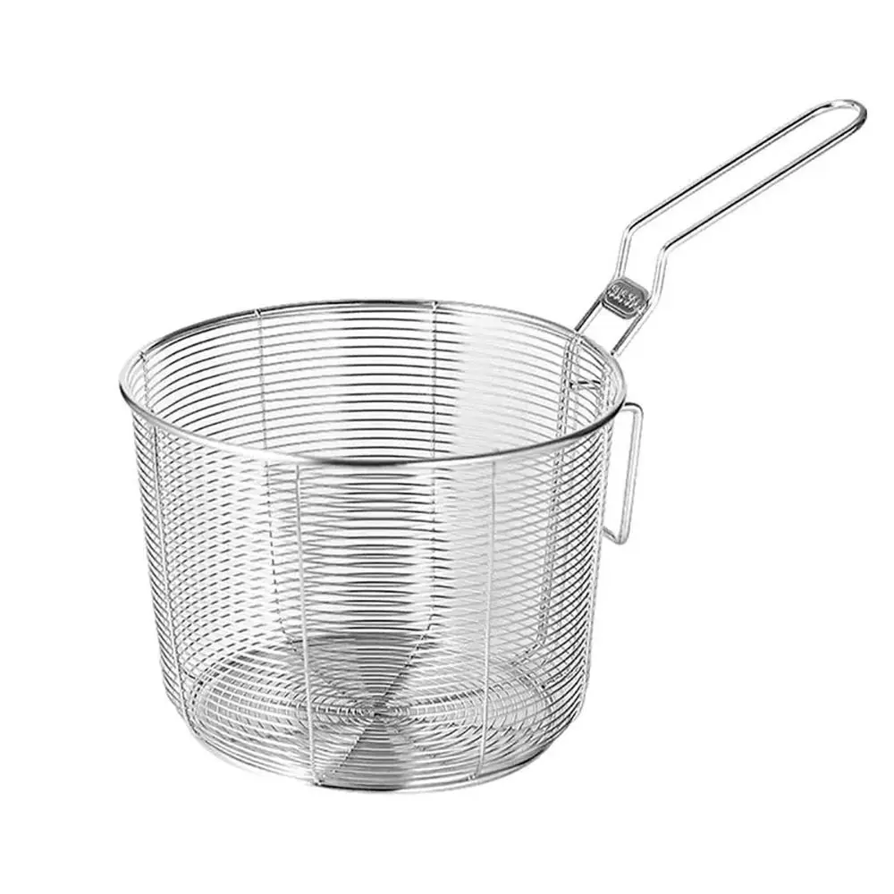 Stainless Steel Deep Frying Basket with Handle for French Fries