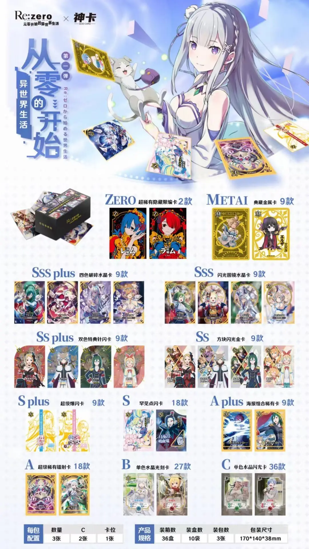 22 New Japanese Anime Re Zero Collection Cards Natsukisubaru Emilia Puck Rem Collections Card Game Collectibles For Child Toy Aliexpress