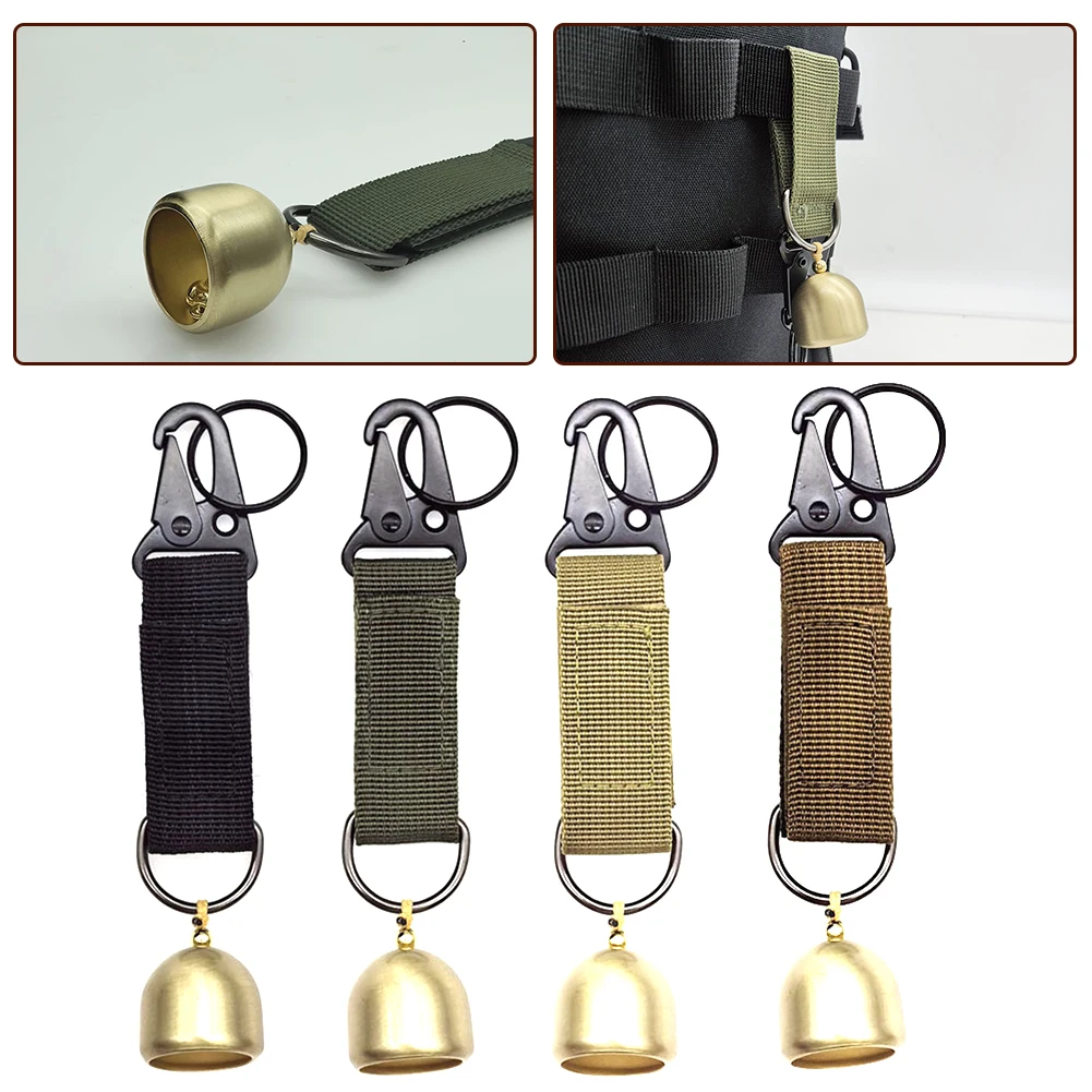 Outdoor Hiking Camping Buckle Webbing Cowbell Mountain Bear Bell Pet Bell Pet Pendant Outdoor Camping Mountain Climbing