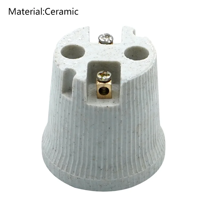 E27 220V Animal Heating Lamp Holder Insulation Waterproof Pet Heating Lamp Holder Ceramic Farms Tee