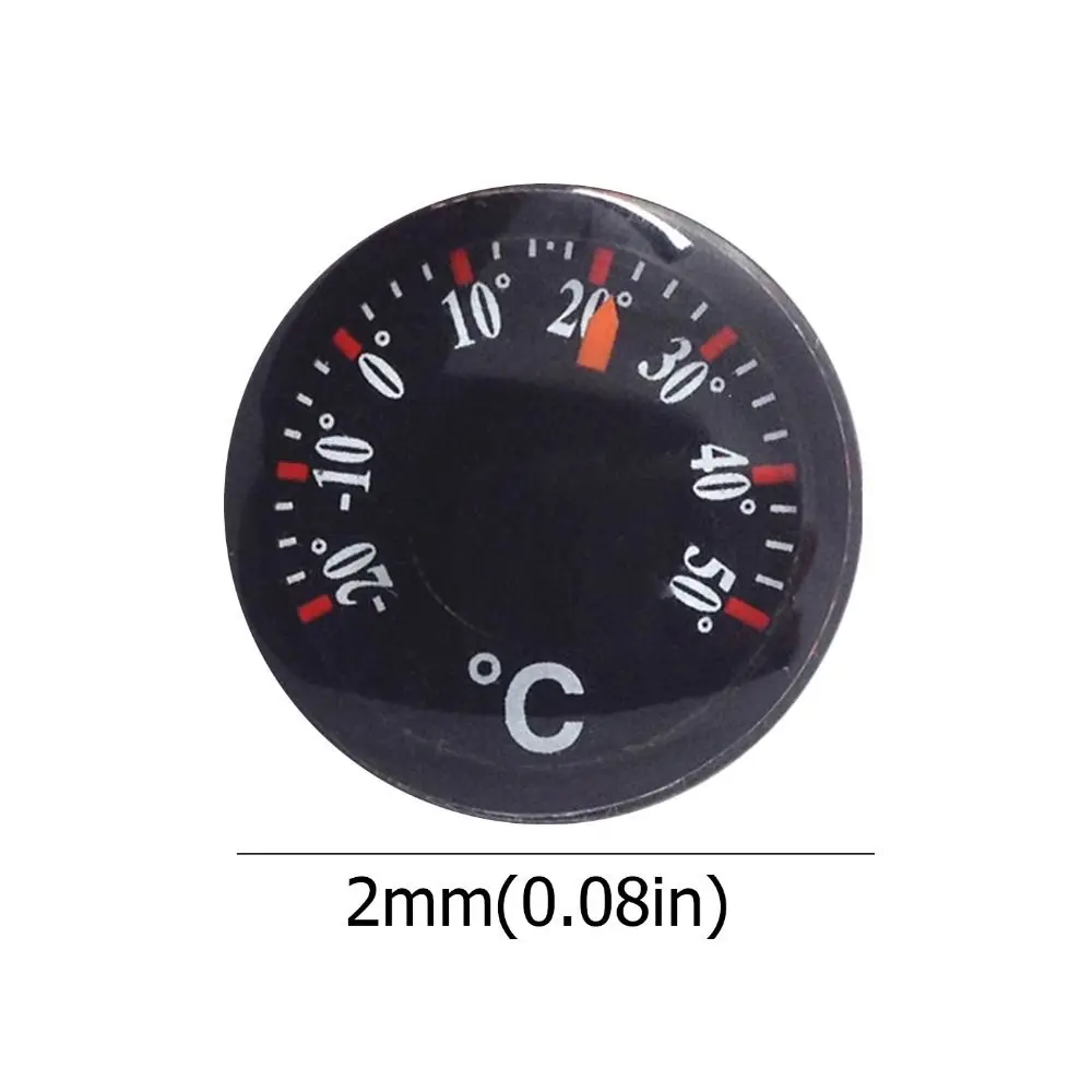 Mini Circular Thermometer Plastic Scale Measurement Dial Thermometer 20mm Waterproof High Accuracy Thermometer Home