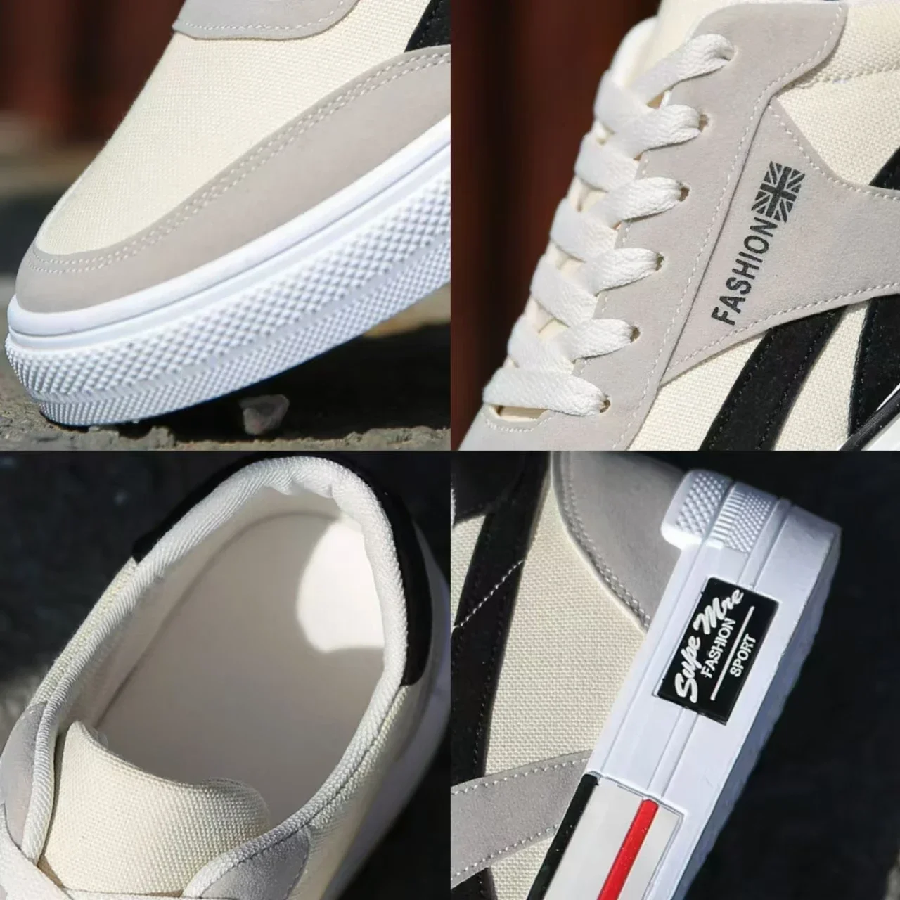 Lace-Up Canvas Shoes for Men Breathable Casual Shoes Outdoor Sneakers Men Lightweight Vulcanized Shoe Fashion Board Shoes Tenis 6