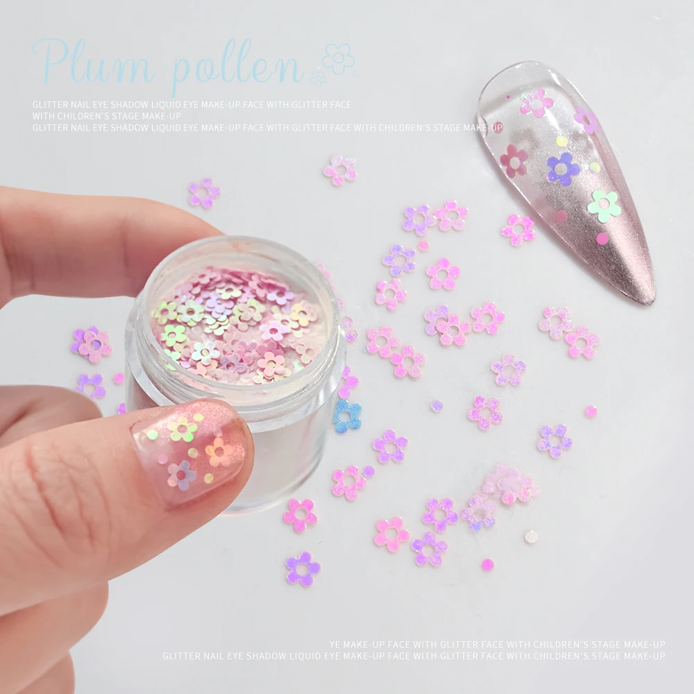 10g/jar Glitter Acrylic Powder For Nails Extension Flower Petal Flake Nail Acrylic Pigment Dipping Carving Building Crystal Dust 3