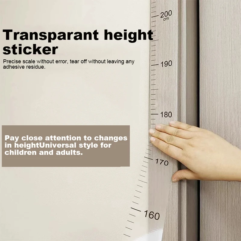 Height Measurement Wall Sticker 2026 0-2m Removable Without Damaging Walls Leaving Adhesive Accurate Ruler