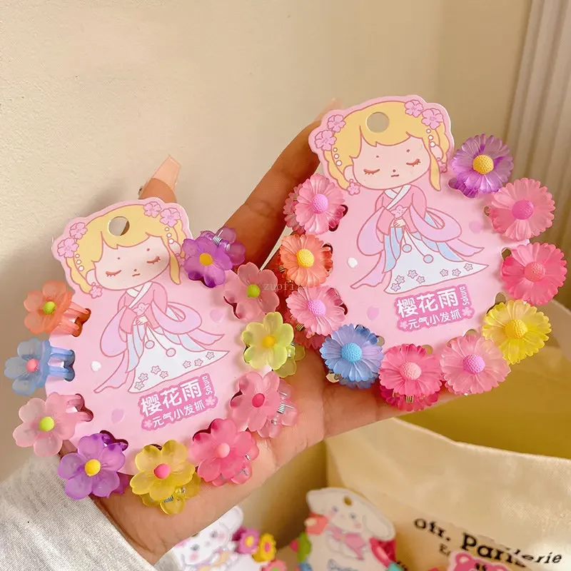 10 قطعة لطيف 2 سنتيمتر مخلب شعر صغير البلاستيك ماتي الجانب مقاطع الشعر الفتيات دبوس الشعر الصغيرة تصفيف الشعر Hairgrip الكرتون مخالب أغطية الرأس