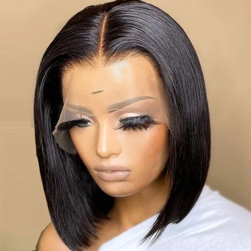 Brazillian Human Hair Bob Wigs Brazilian Cuticle Aligned Short Wig