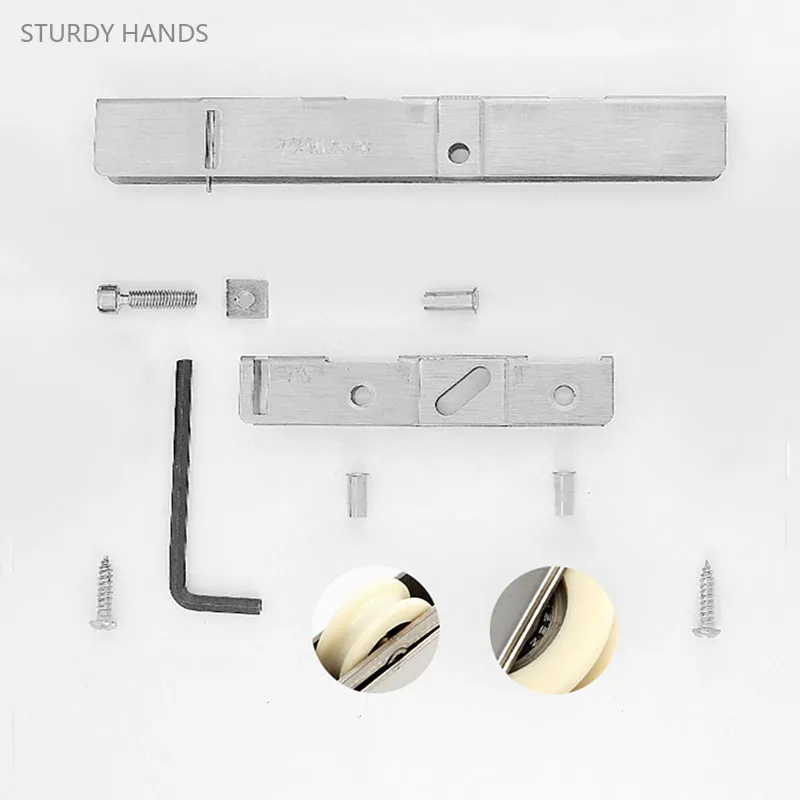 1pc Stainless Steel Door Window Pulley Sliding Door Caster Balcony Door Roller Window Pulley Furniture Hardware Cabinet Wheel