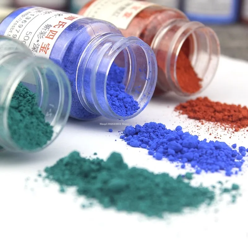 50g/ Bottle 750-820℃ Low Temperature Baked Flower Ceramic Glaze on New Color Pigment Powder DIY Pottery Painting Decoration pottery tools clay sculpting tools pottery sculpting tools clay craft tool pottery coloring tool