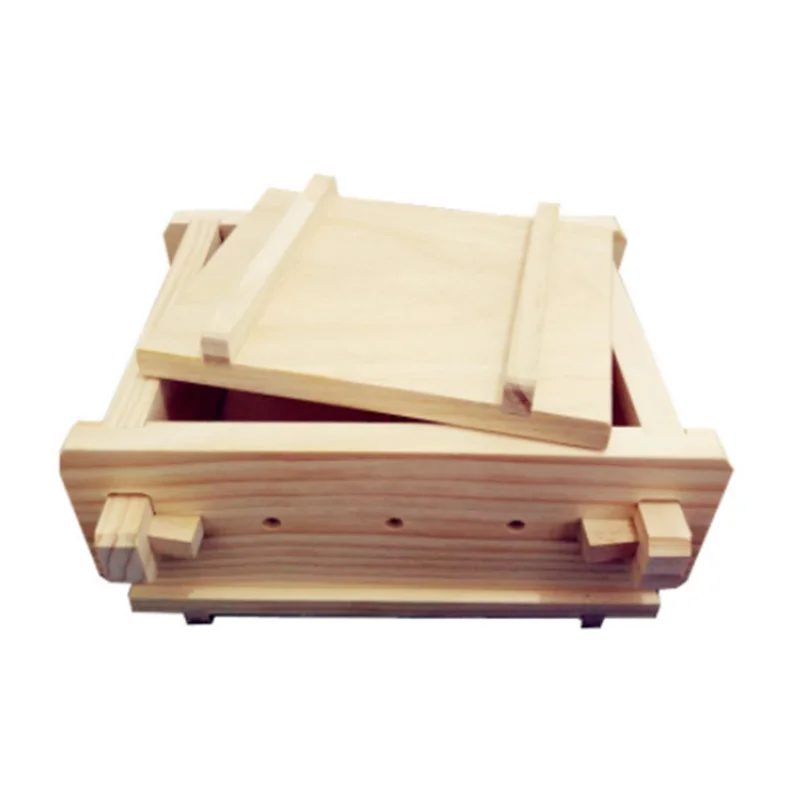 

Removable Brand New Tofu Wooden Homemade Press Wood Tofu Mold 16*12*9cm