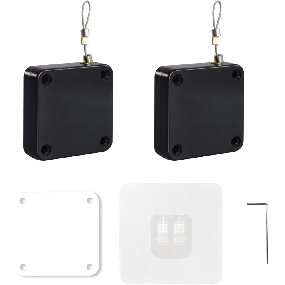 Sliding Door Office Bathroom Bedroom Household Automatic Drawstring Door Closer Simple Silent and Non Punching Door Closer