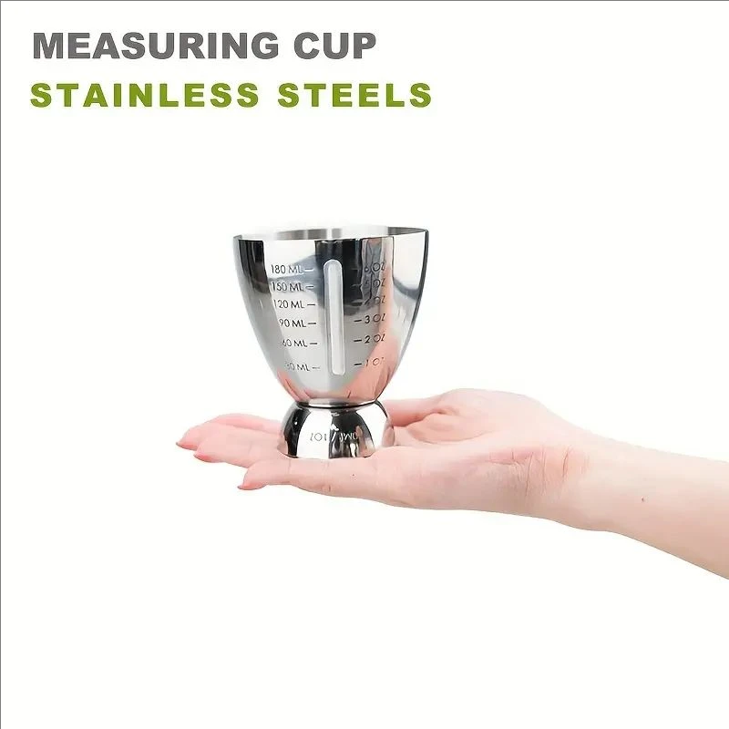 Bar Cocktail Jigger Measured Double 1-6 oz Measuring Jiggers Stainless Steel tools Cup shaker