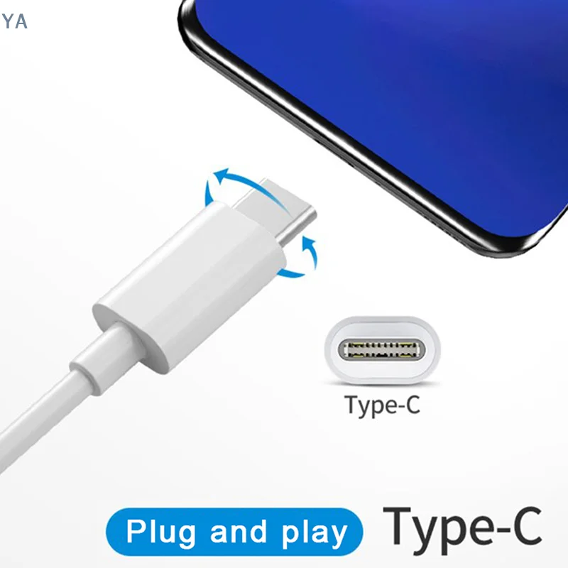 【YA】타입 C - 3.5mm Aux 어댑터 타입-c 3.5 잭 오디오 케이블(휴대폰 헤드폰 변환기용)
