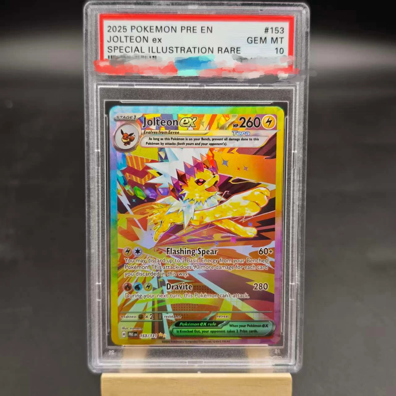 DIY PTCG Rating Card 2025 PRE JOLTEON Ex 153/131 EN Collection Card Copy  10Points Rating Card Anime Game Gift Toy - AliExpress 26