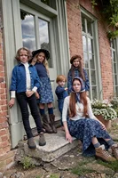 Clearance sale AS AW25 print denim collection flower denim boys girls familly match clothes