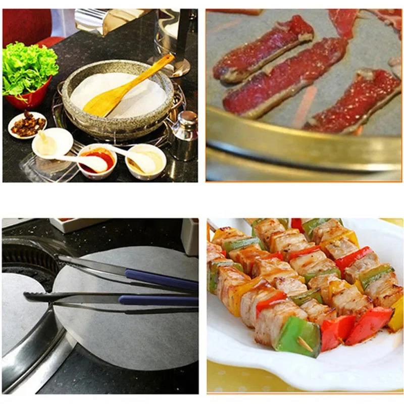 100Pcs/Lot 11cm Hamburger Press Patties Papers Patty Oil Paper burger press