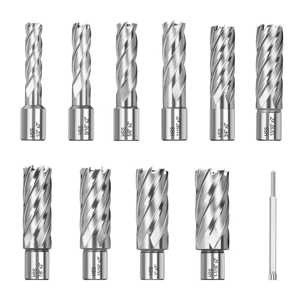 XCAN HSS Kernbohrer Ringschneider 3/4 Zoll Weldon Schaft Hohlbohrer Set Magnetbohrer für Edelstahl Metall – Detail 12