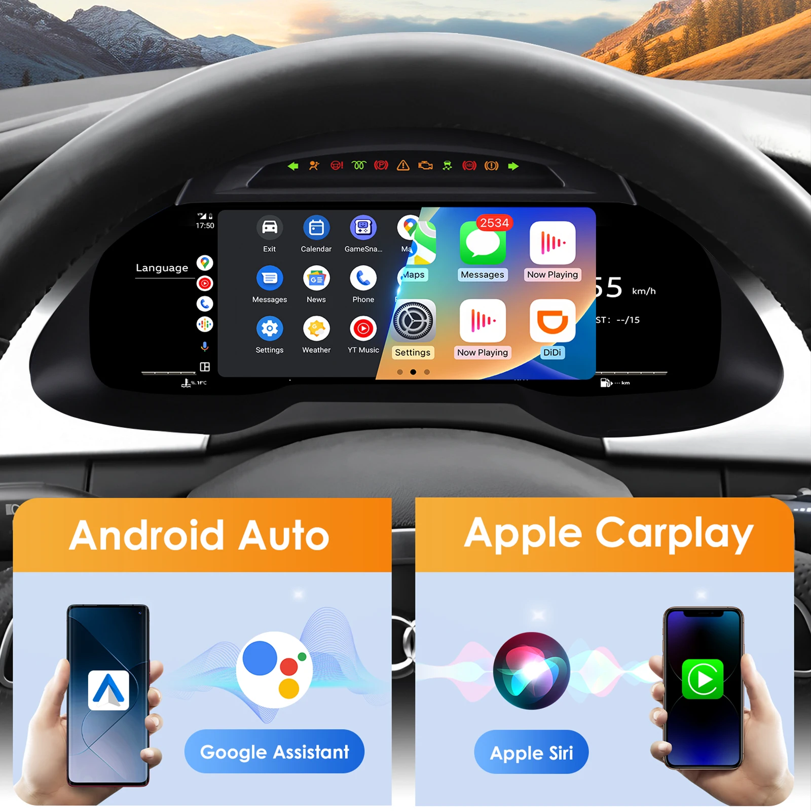 Panel de tablero LCD automático Hizpo 12.3 para Audi Q5 2009-2018, pantalla digital de instrumentos, velocímetro, cabina virtual. 5