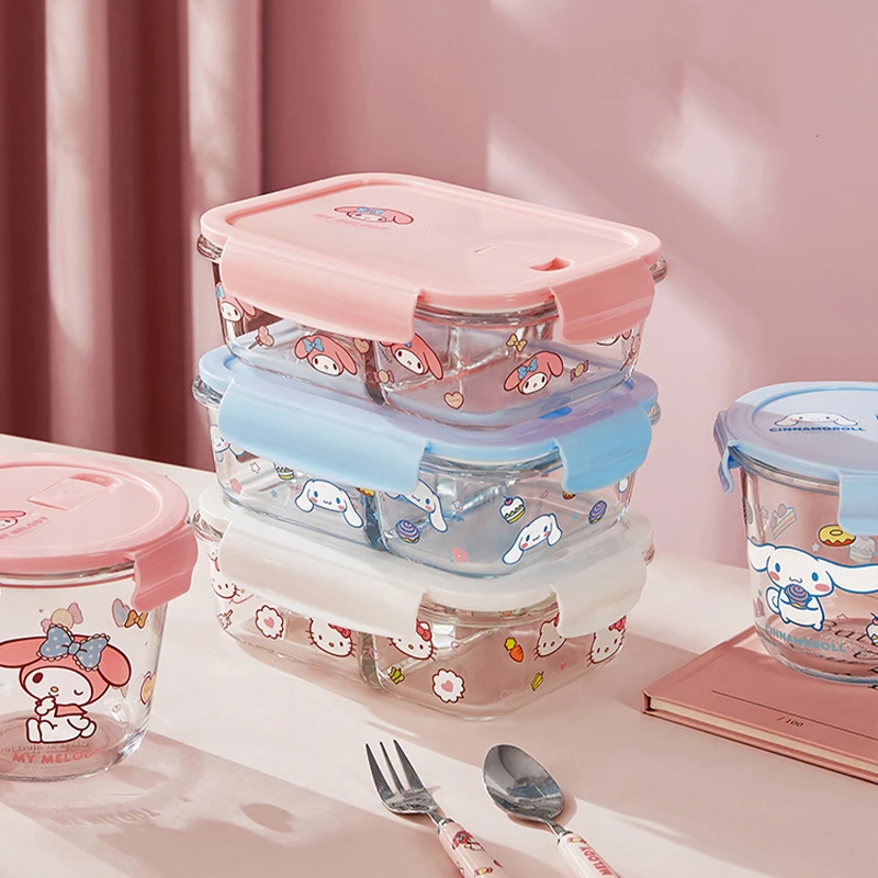 300Ml/500Ml/750Ml Sanrio Hello Kitty Ceramic Bowl Airtight Food Storage  Container Microwave Oven Heating Preservation Lunch Box - AliExpress