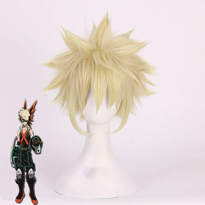 

Heat Resistant Fiber Cosplay Wig for My Hero Academia Bakugou Katsuki