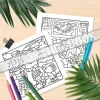 Animated Cute Animals Coloring Book: A Picture Book Adventure Featuring a Group of Friends 5