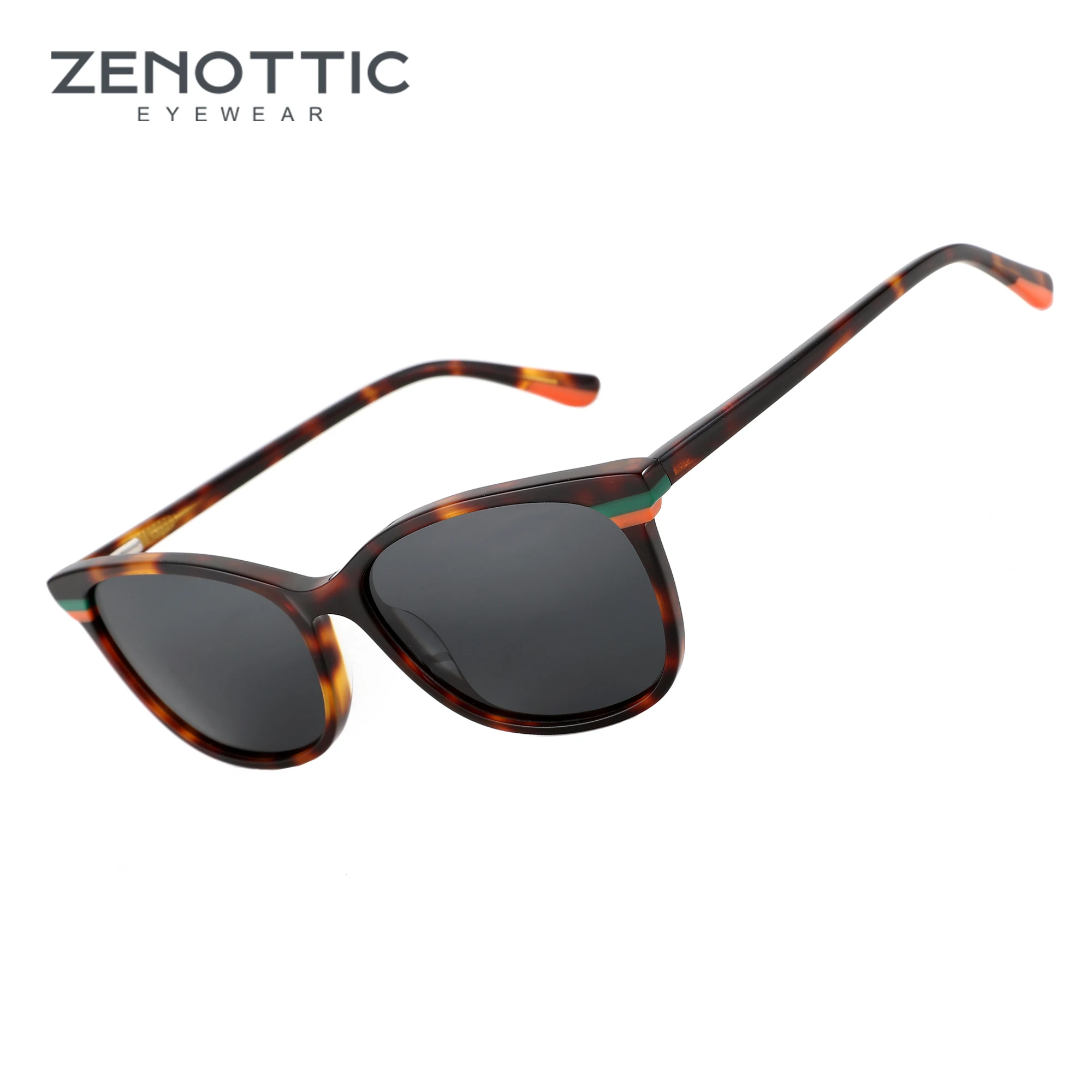 

ZENOTTIC 2024 Fashion Polarized Sunglasses for Women Square Shades UV Protection Ladies Acetate Sun Glasses YD1158