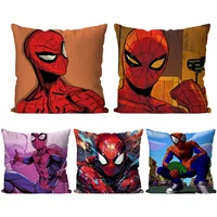 1pc S-Spider M-Man Cartoon Anime Pillow CaseSquarePillowBedroomSofaLeisure Comfort Cushion Car Living Room Home Decoration 40X40 1