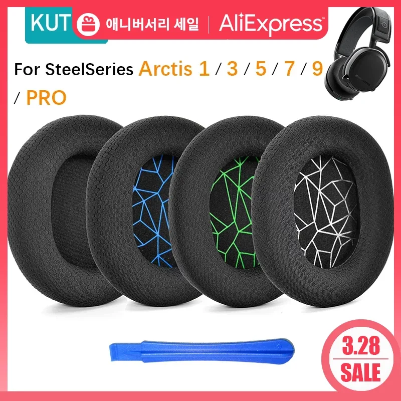 

KUTOU Replacement Earpads Cover for SteelSeries Arctis 1 3 5 7 9 PRO Gaming Headphone High Elastic Ear Pads Cushions Accessori