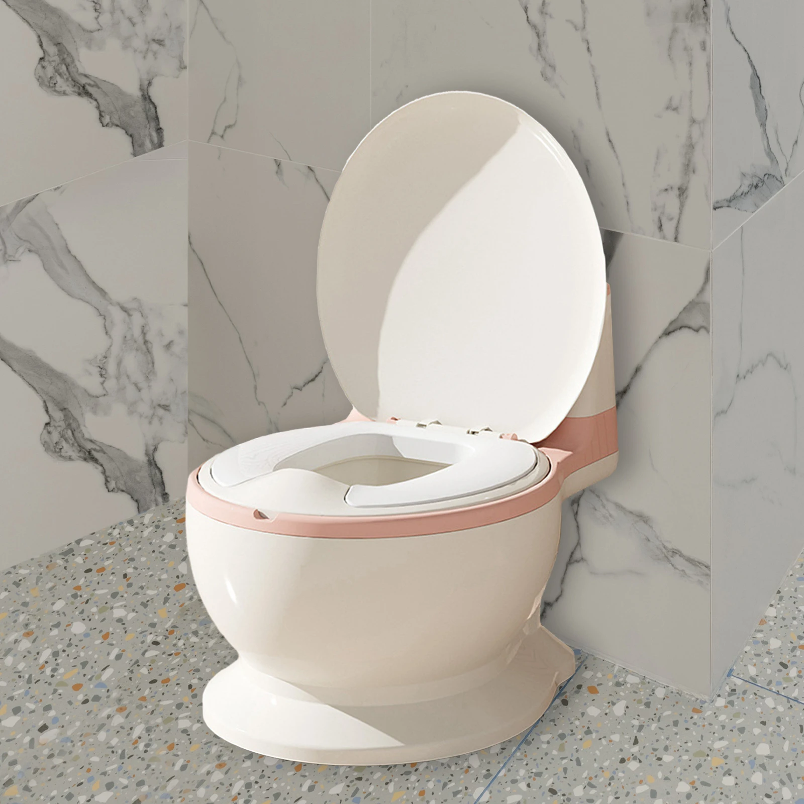 Removable Baby Potty Toilet Training  Seat Non-Slip Comfortable Toilet Soft Seat Chair Realistic for Baby Aged3+ Training Toilet 2
