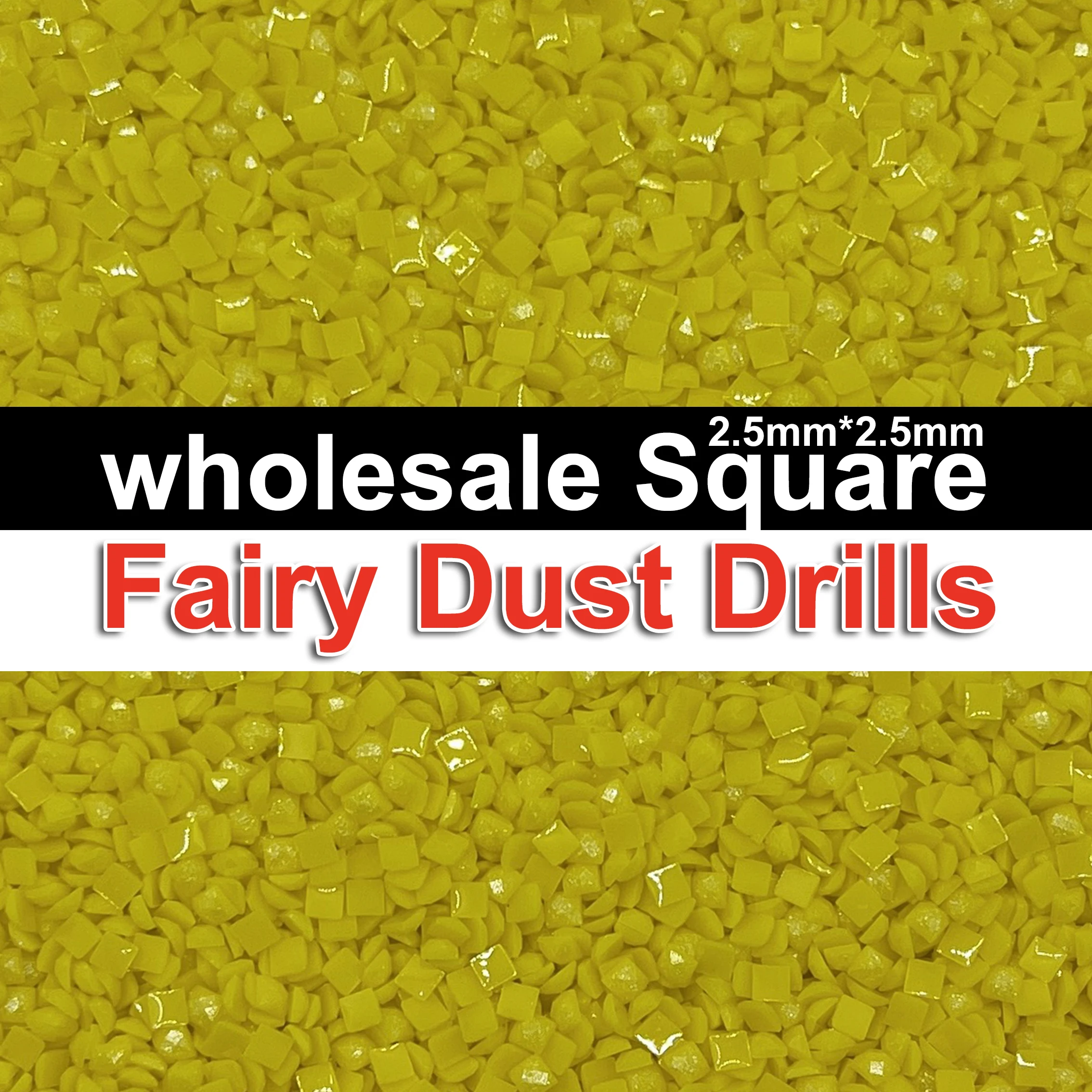 

New Fairy Dust Drills Square Diy Diamond Painting Embroidery Rhinestone Mosaic Accessory 2.5mm DMC Wholesale Diamonds Stones Art