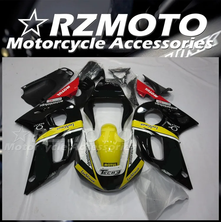 

4Gifts New ABS Motorcycle Fairings Kit Fit For YAMAHA YZF- R6 1998 1999 2000 2001 2002 98 99 00 01 02 Bodywork Set Red Yellow