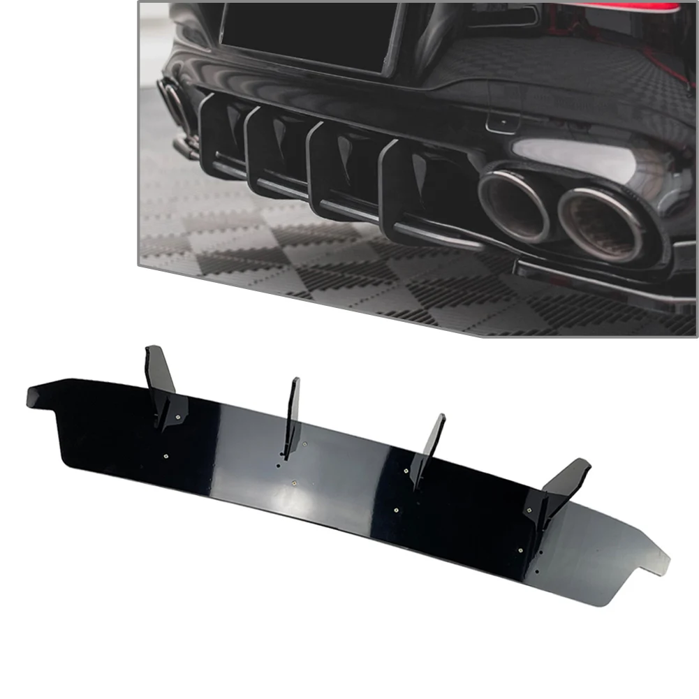 

Car Rear Bumper Diffuser Splitter Lip Body Kit Spoiler Trim For Mercedes Benz CLA-Class C118 2019 2020 2021 Black ABS Plastic