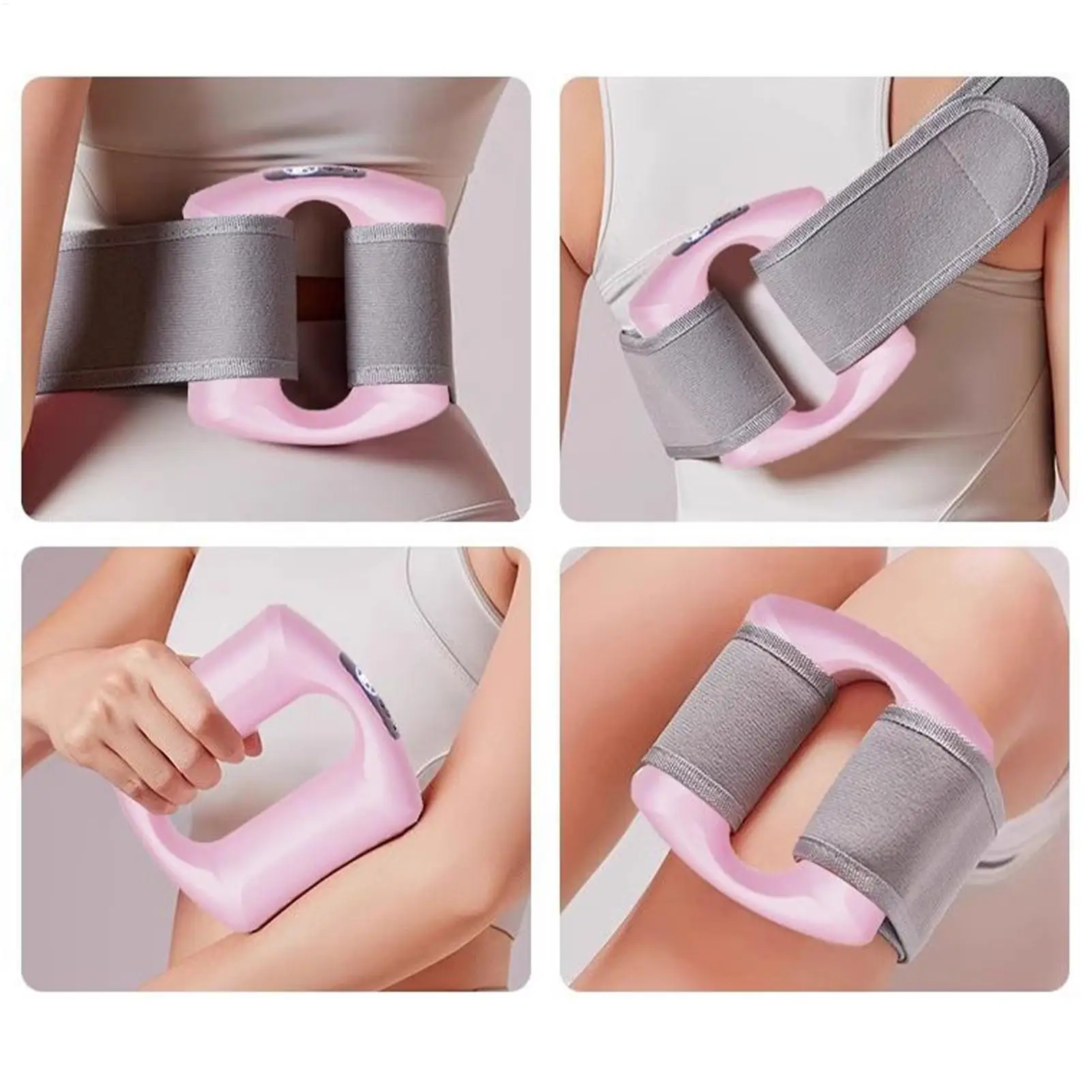 1pc Percussion Muscle Massagers Ergonomic Electric Fascia Massager Cordless Lightweight Body Shaping Ring Tool For Neck & Body