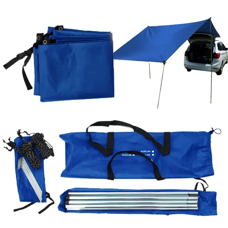 

Car Awning Tent Oxford Cloth Car Side Tent Portable Outdoor Tent Tear-Resistant Camping Shelter For Car Truck Outdoor