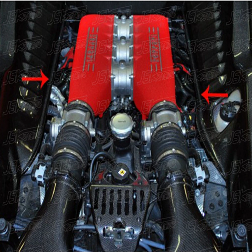 

Carbon Fiber Fuel Pump Covers Trim 2pcs For Ferrari 458 ITALIA AND SPECIALE 2011-2016