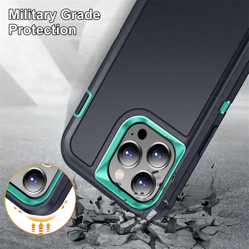 Heavy Duty Armor Protective Shockproof Back Cover Case