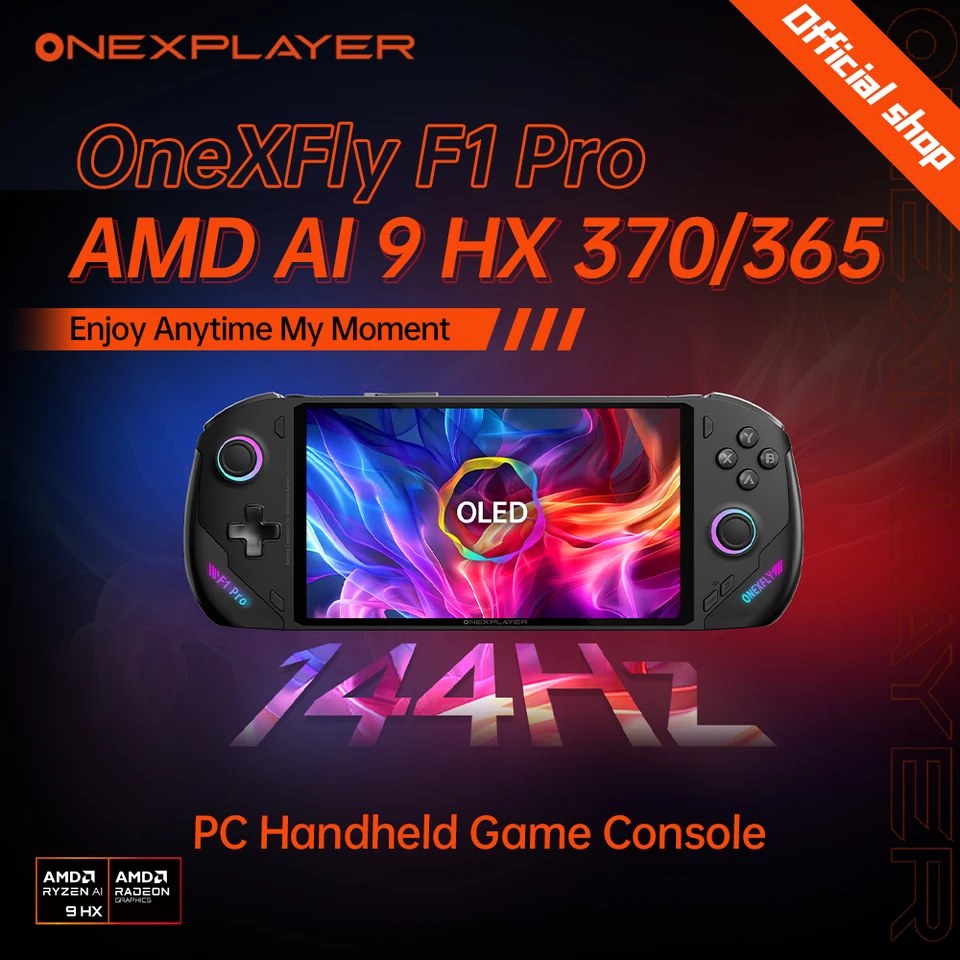 OneXPlayer OneXFly F1 Pro AMD AI 9 HX 365 370 OLED 144Hz Screen