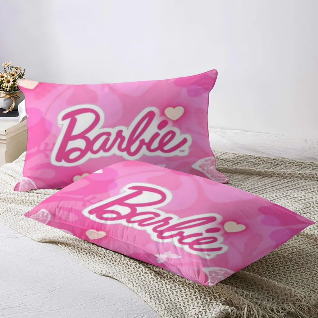 Conjunto de lençóis Barbie, edredom, capa de edredom, edredons