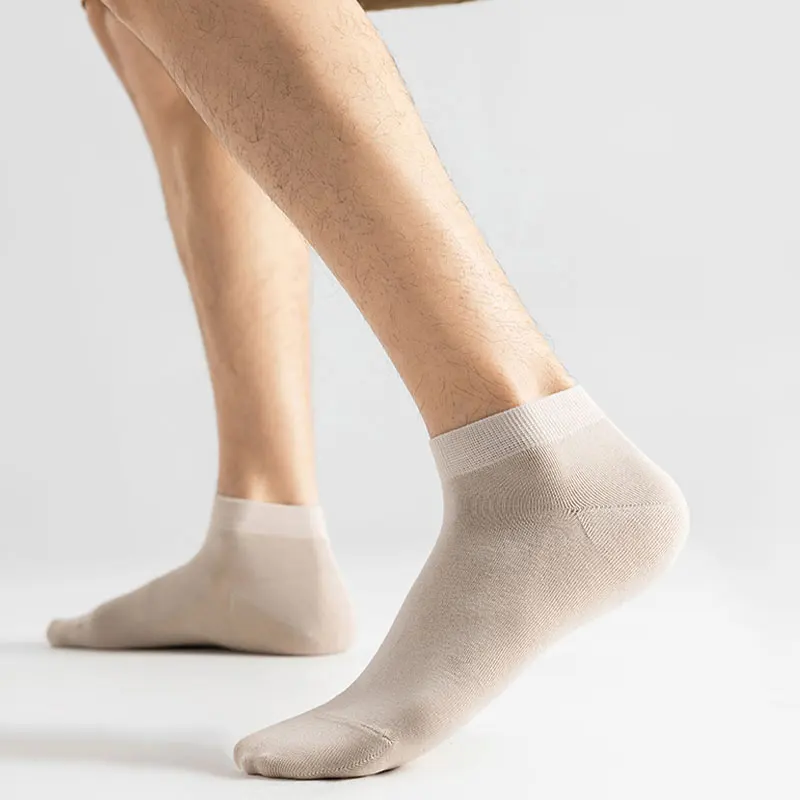Men's Cotton Blend Ankle Socks (6 Pairs), Comfortable Everyday Casual Socks S1719efc0ea6848249960cf666428a7ddf