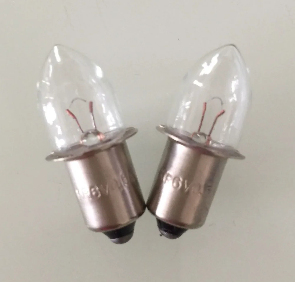 P13,5s Krypton Fernsichtbirnchen Glühlampe Ersatzlampe olivenform 10x 3,6V 0,75A 