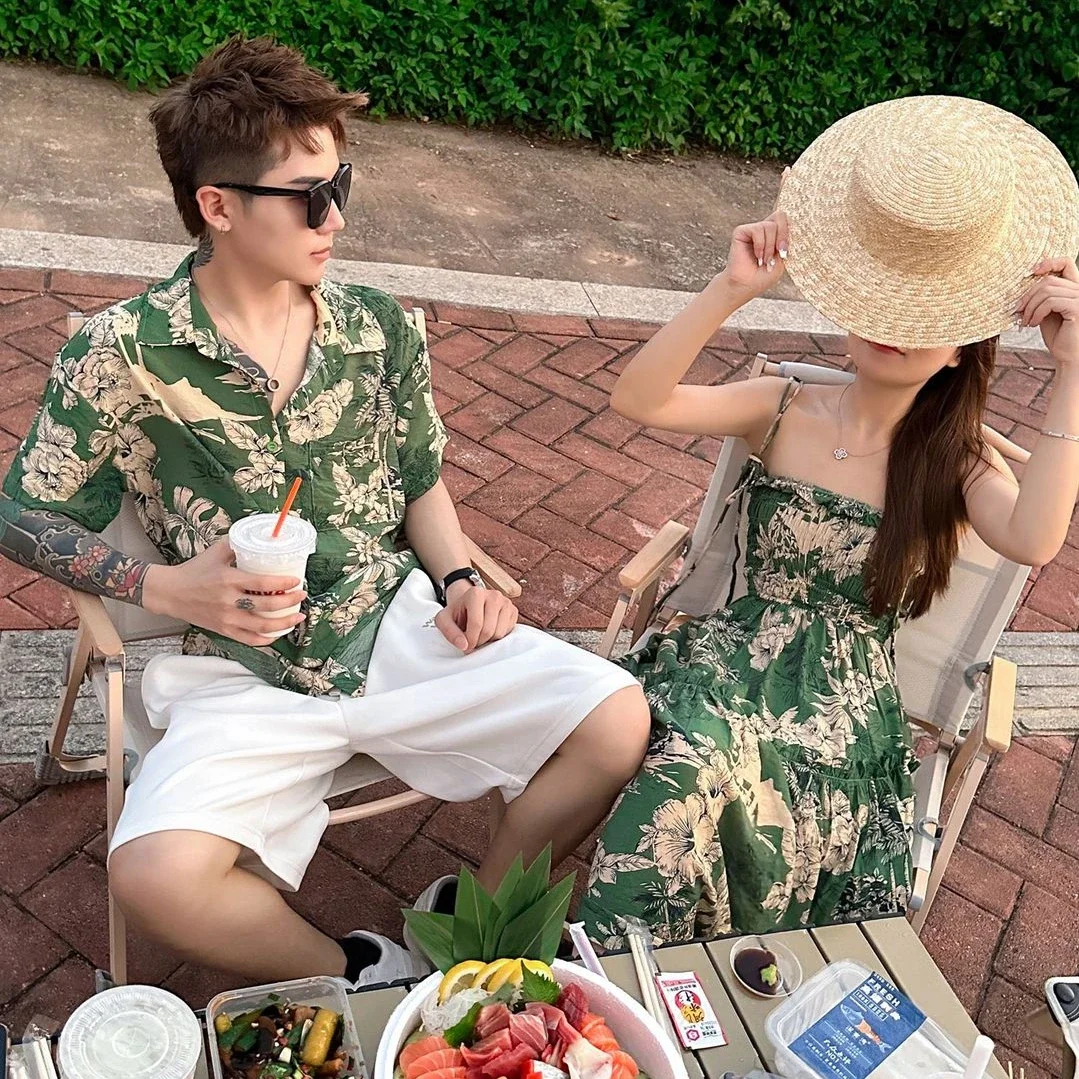 Mom and DaughterResort One Piece Dress Daddy and Me Father Son Matching  Shirts Summer Tops 2025 Vacation Look Family Clothing - AliExpress, image size:1079x1079