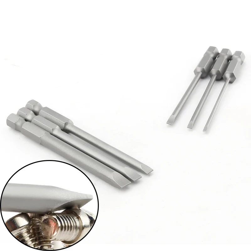 75mm Multifunctional S2 Alloy Steel Screwdriver set Flat Head Slotted Tip Magnetic Slotted Screwdrivers Bits magnetic screwdriver bit holder hexagonal screwdriver tool set