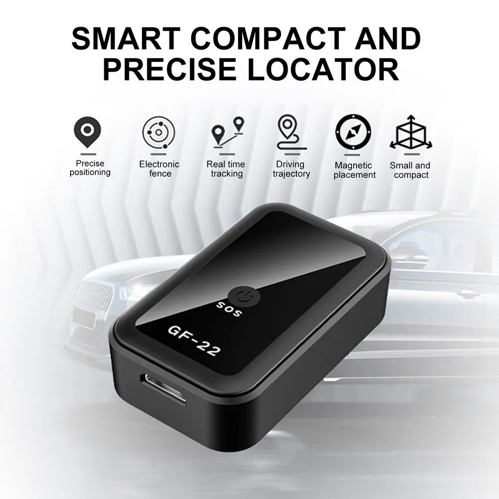 GF-22 GPS Tracker Multifunctional Tracking Anti-lost Anti-theft Alarm GPS Tracker Positioning Real Time Vehicle Truck