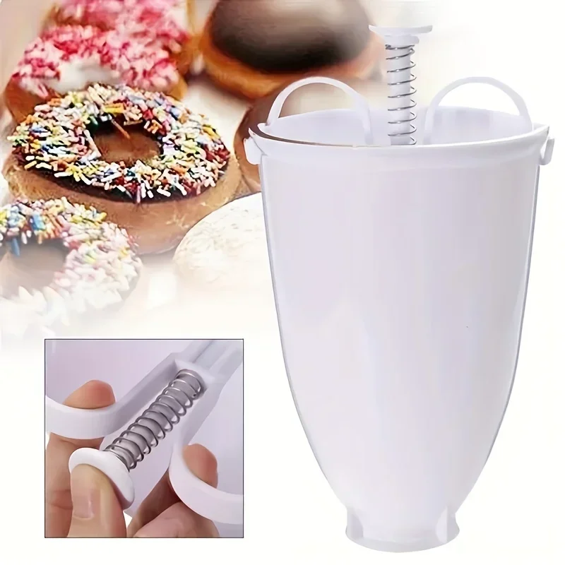 DIY Donut Maker Hand-held Batter Dispenser Meatball Maker Doughnut Machine Cake Cream Dispenser Kitchen Tools 1 Pcs