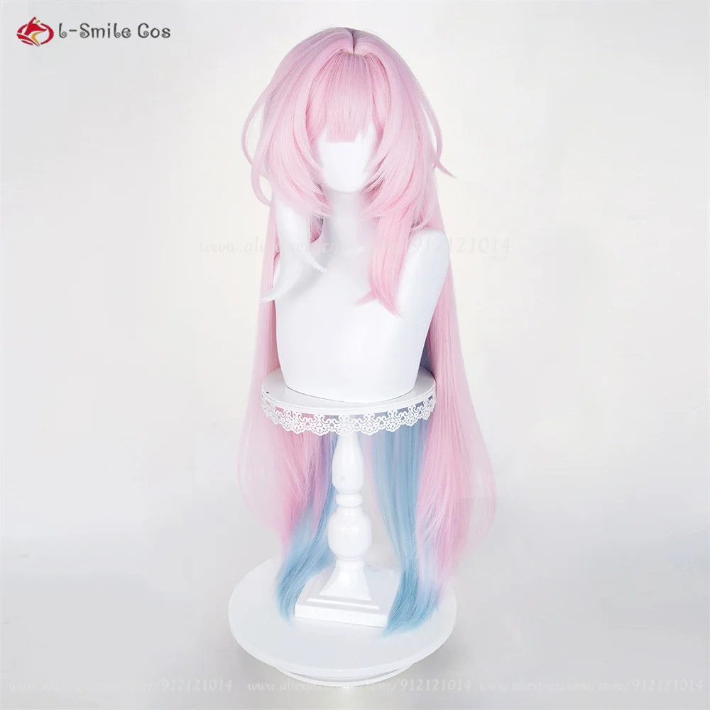 HSR Cyrene Cosplay Perücke 105/130cm Pink Mix Anime Hitzeresistent Synthetik 11