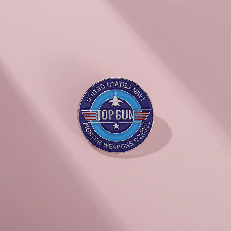 Marine-Jagdflugschule-Abzeichen, Top Gun, Vintage-Metall-Emaille-Anstecker, Rucksack, Kleidung, Schmuck, Hemdkragen, Broschen für Freunde – Detail 15