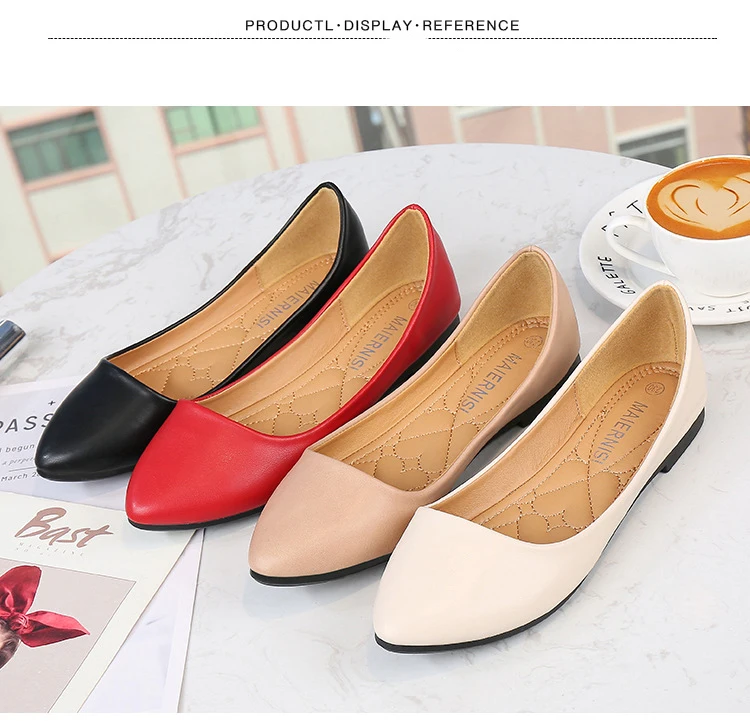 Zapatos planos con punta estrecha para mujer